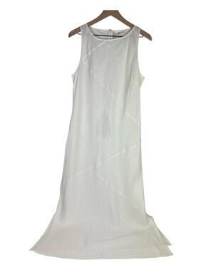 Cristina Gavioli Sz 10 Maxi Dress Flax White Sleeveless